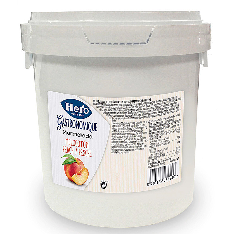 MERMELADA MELOCOTÓN CUBO 2/1Kg